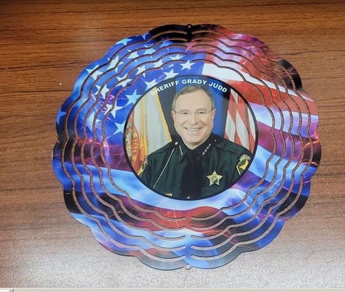 Polk County Sheriff Grady Judd~Wind Spinner *Free Shipping*
