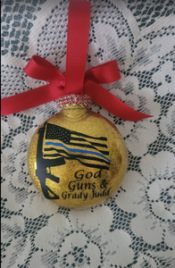 Polk County Sheriff's Office Sheriff Grady Judd Christmas Ornament Free Ship