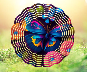 Butterfly Wind Spinner; 8" x 8"  **Free Shipping**
