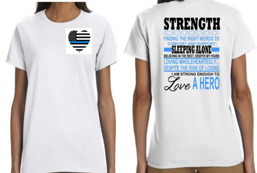 Police Wife Strength T-Shirt
