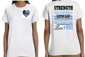 Police Wife Strength T-Shirt
