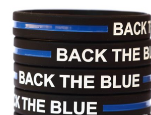 Wristband Supporting The Blue Line