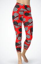 Red Line Heart Leggings or Capri's